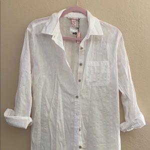 Shimmer button up blouse